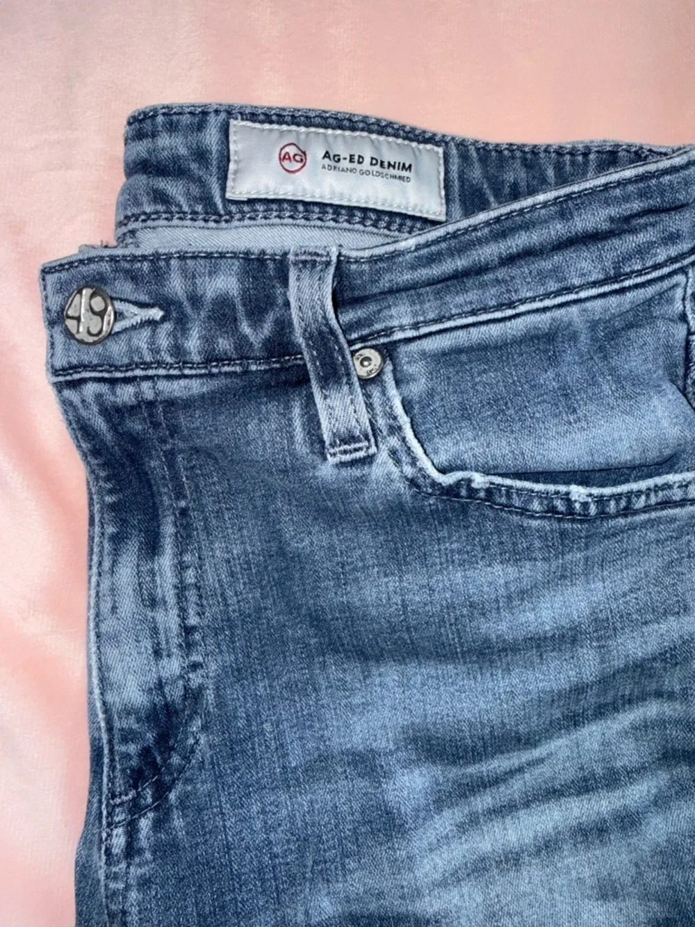 AG Adriano Goldschmeid The Farrah Skinny Crop High Rise Jean Women’s 28 R Ankle - Picture 5 of 15